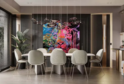 Dining Area Wall Printing